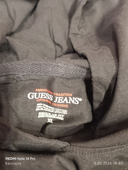 Guess jeans t-shirt damski z kapturem rozmiar XL