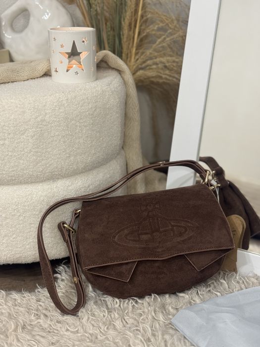 Жіноча сумка Vivienne Westwood Suede Shoulder Bag