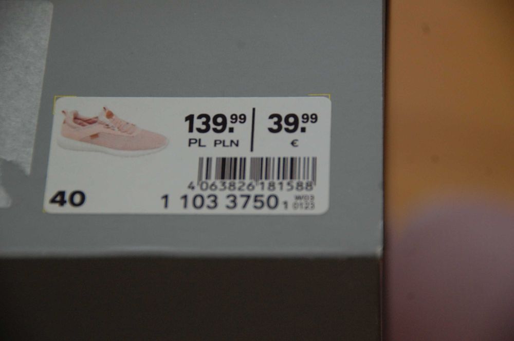półbuty, sneakersy Bench, r. 40, NOWE, pudrowy róż