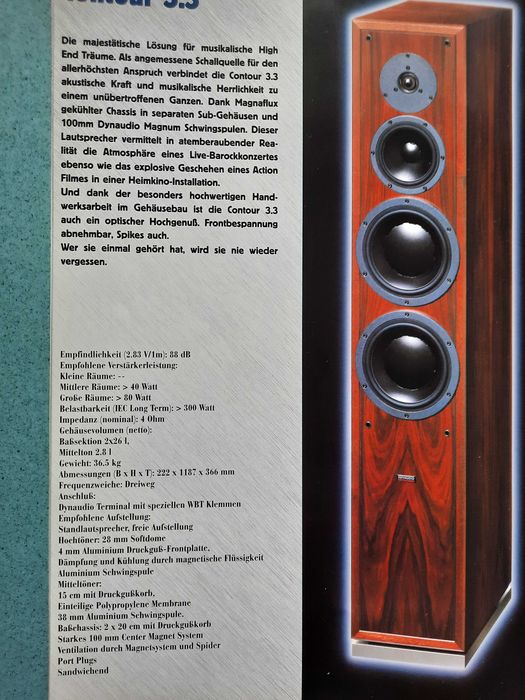 Kolumny Głośnikowe Dynaudio Contour 3.3