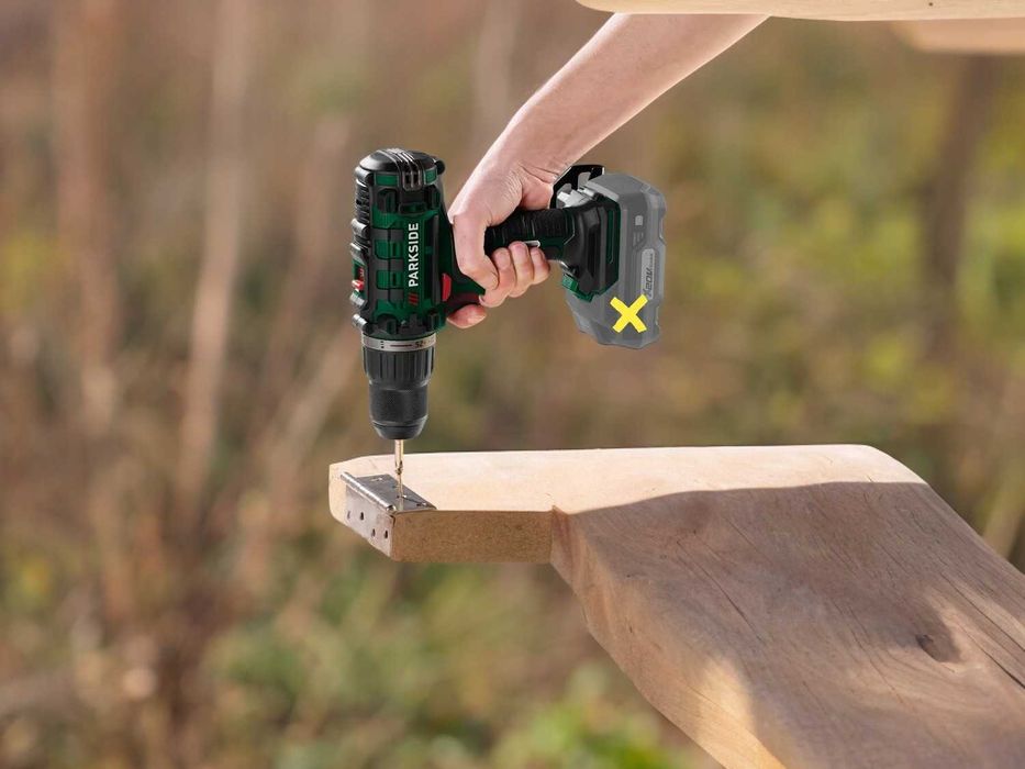 Akumulatorowa wiertarkowkrętarka Parkside + Aku 2Ah + ładowarka - NOWA