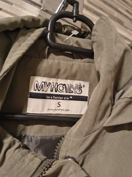 Kurtka wiosenna letnia z kapturem khaki