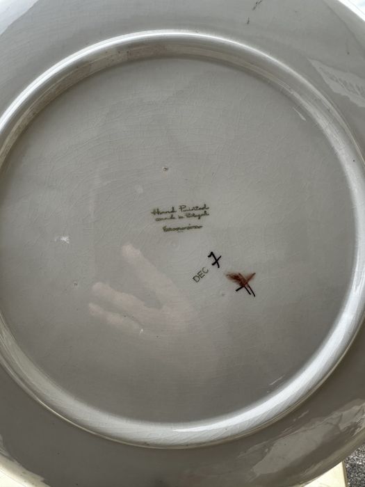 Prato pintado a mão, Sacavém