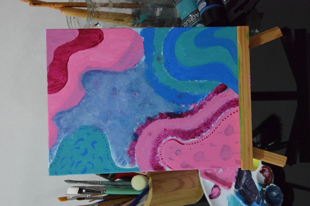 Telas pintadas á mão