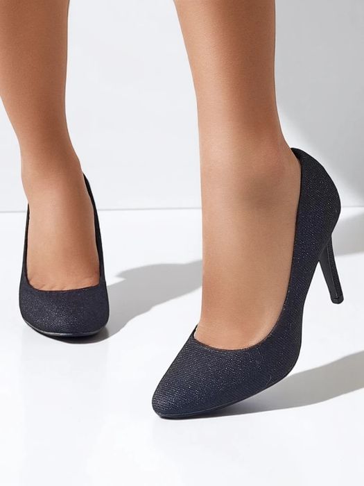 3 KOLORY 36 37 38 czółenka 39 40 41 szpilki nosek szpic brokatowe