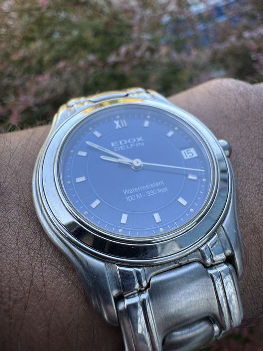 EDOX Delfin Swiss Made Niebieska