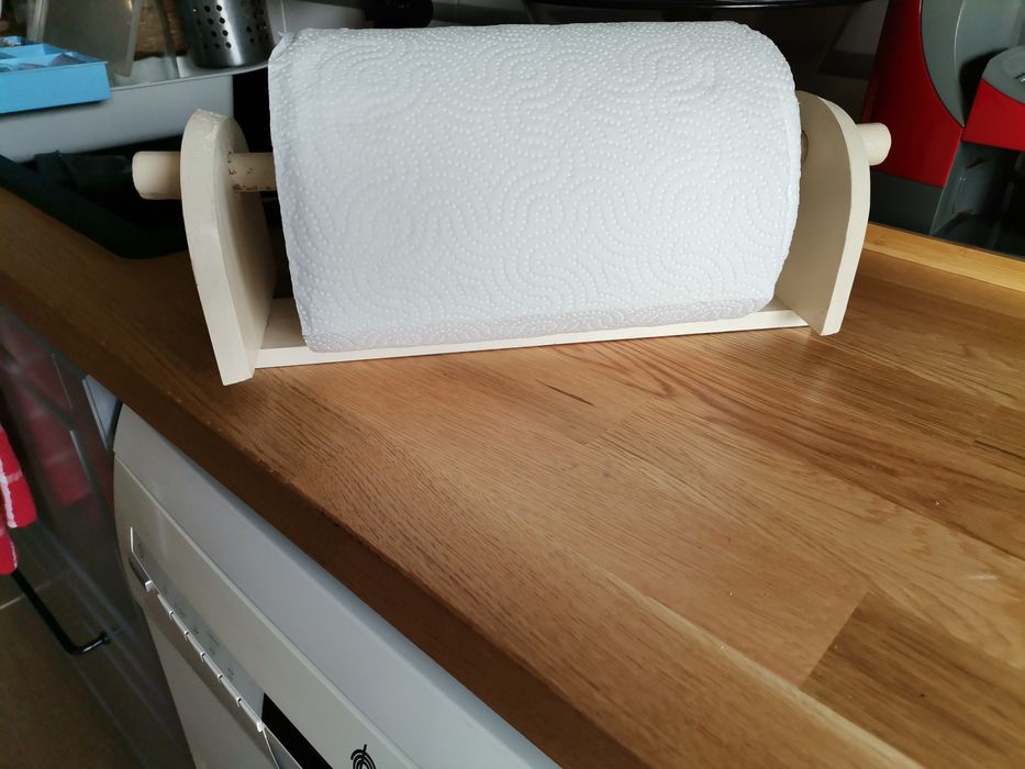Porta Rolos de Cozinha Madeira