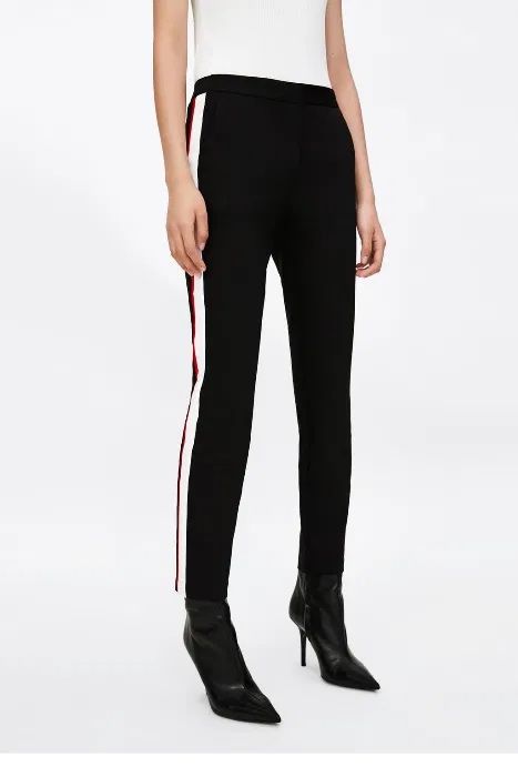 Spodnie Zara jogger z lampasami XS