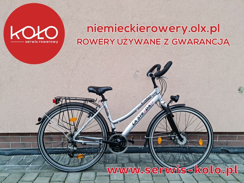 Rower damski damka trekkingowa LASTRADA koła 28  SHIMANO DEORE alu