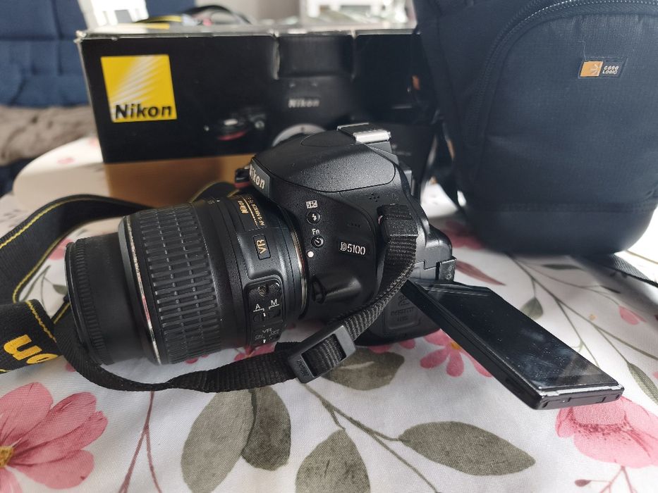 Nikon D5100+18-55 kompletny zestaw