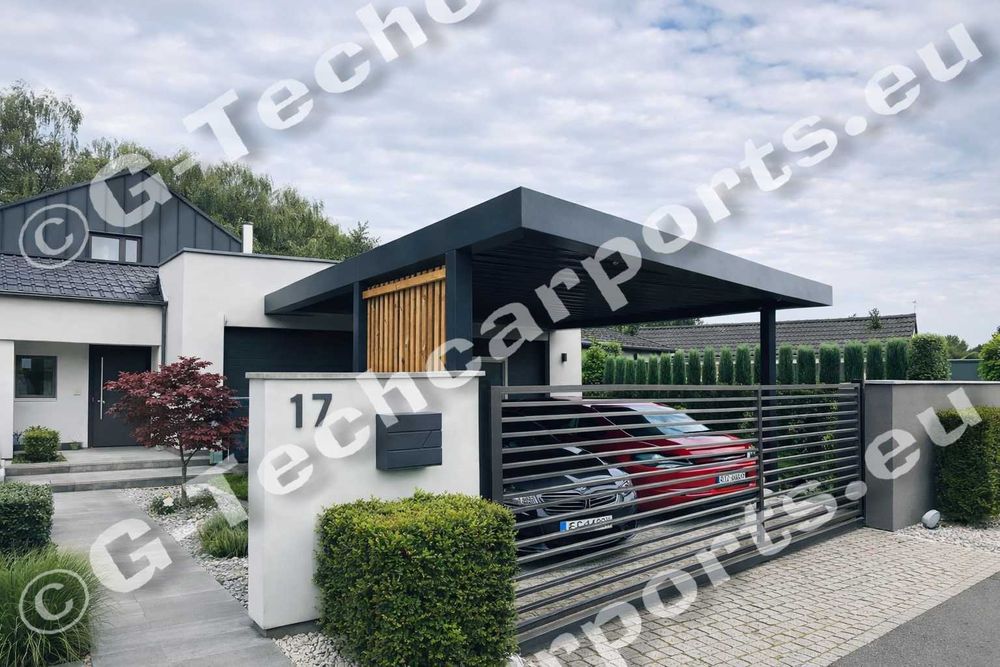 Carport stalowy 2 auta PREMIUM Podhale, wysoka nośność, Snieg strefa 5
