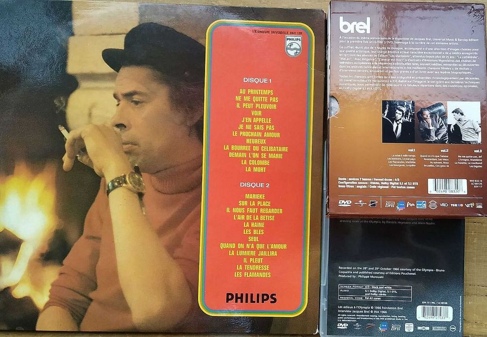 Jacques Brel - zestaw płyt CD + DVD + winyl podwójny