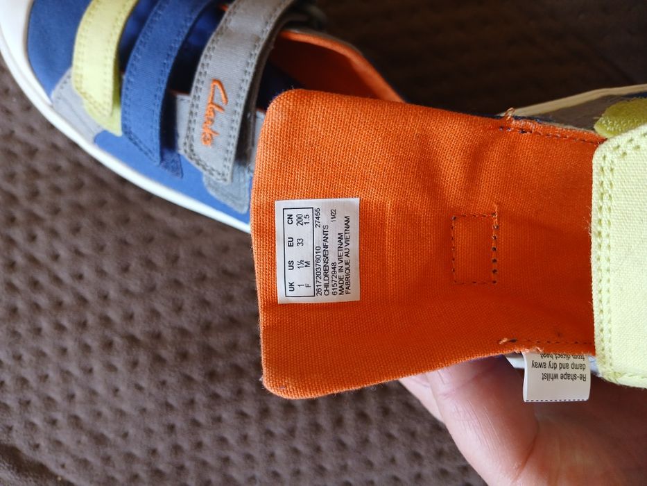 Кросівки мокасини 33 р. Clarks