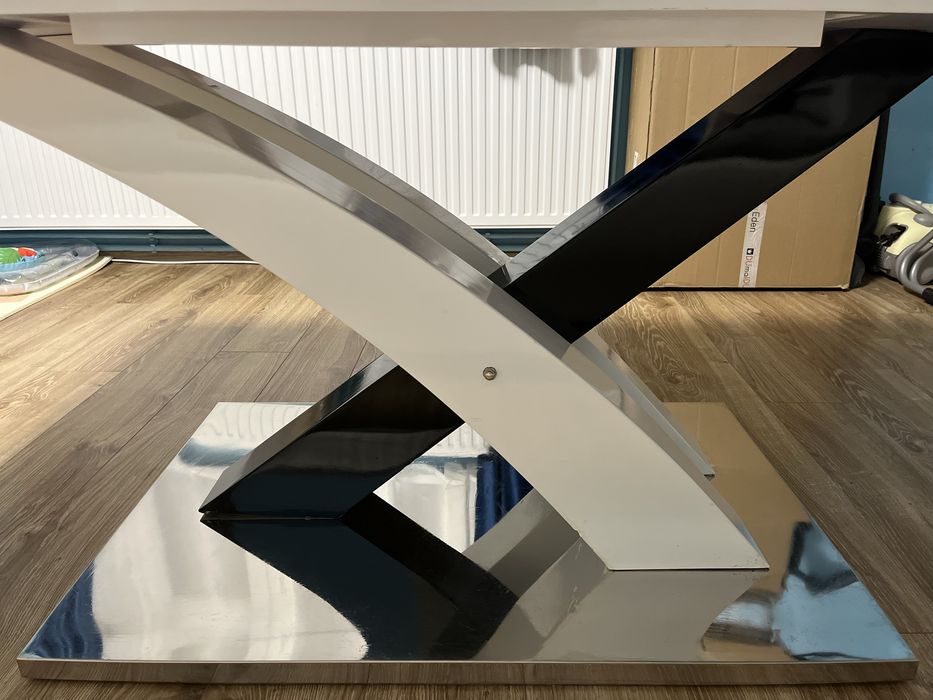 Stół „X” rozkladany 160/240 wysoki połysk