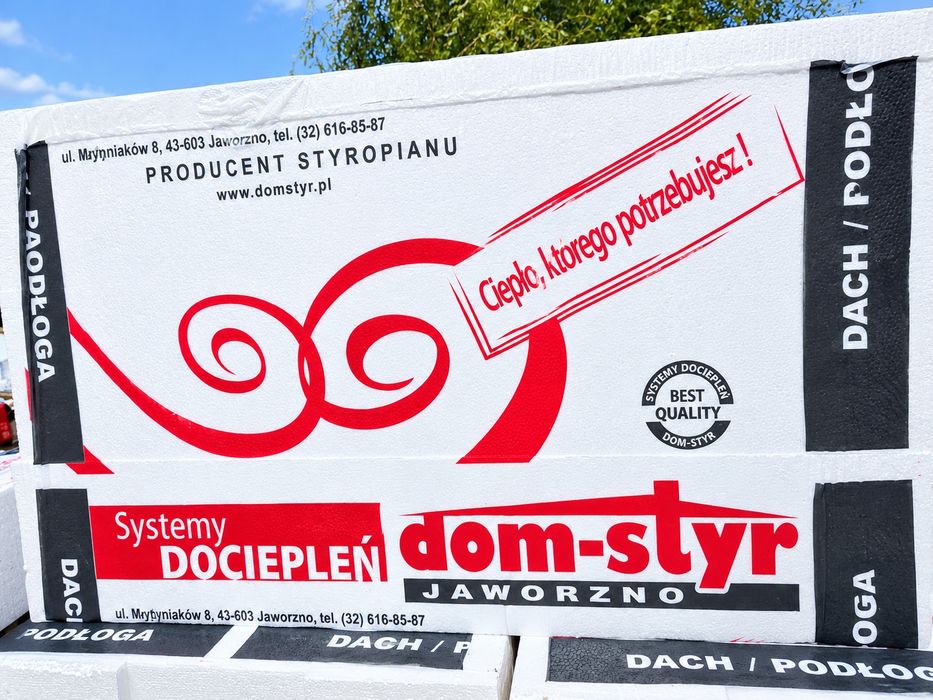Biały styropian 20 cm elewacja podłoga dach, płyty styropianowe
