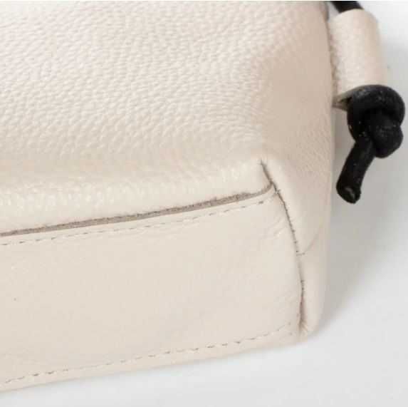 Шкіряна біла сумочка, клатч, крос-боді, сумка