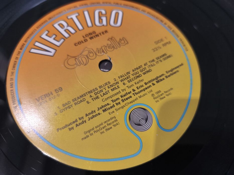 Cinderella – Long Cold Winter - 1 Press - Lp -88r