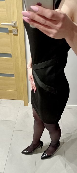 Sukienka czarna bandażowa S Pieces