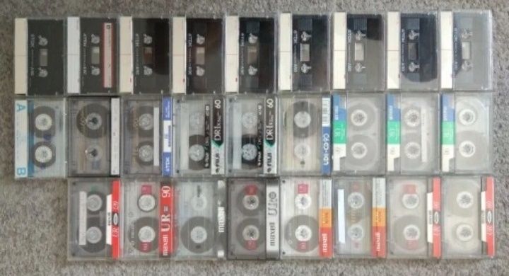 Zestaw 26 kaset magnetofonowych TDK Maxell FUJI