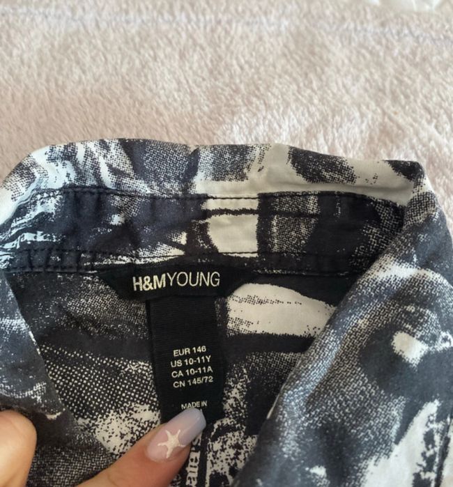 Koszula chlopieca letnia h&m young 146