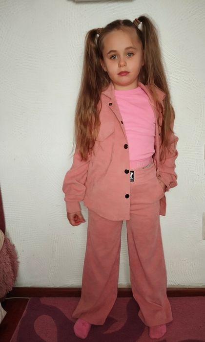 Костюм вельветовый штаны палаццо размер 134