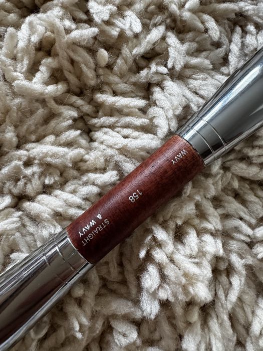 Make Up For Ever dwustronny pedzel do konturowania bronzera różu twarzy 158