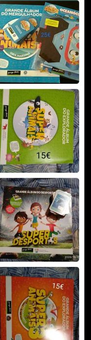 Coleções de cadernetas super animais