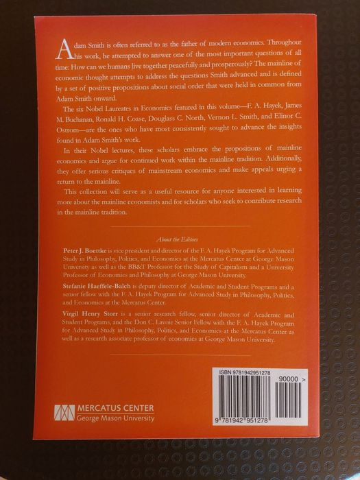 Hayek, Buchanan, Coase, Ostrom - Palestras Nobel