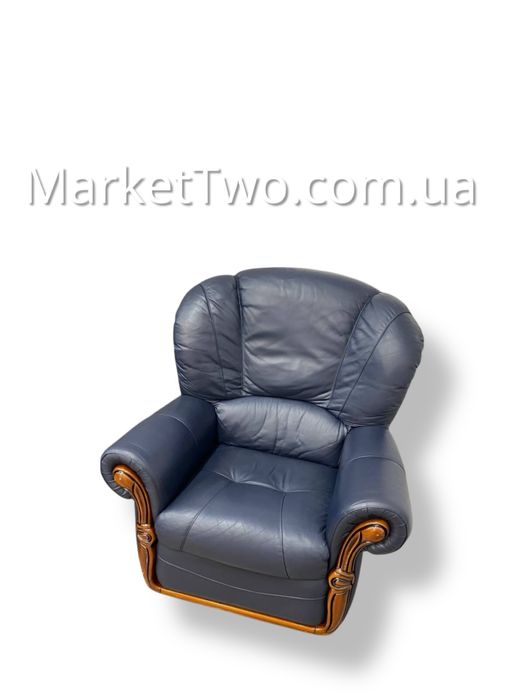 Шкіряний гарнітур Alberto Nieri: диван + 2 крісла (250301)