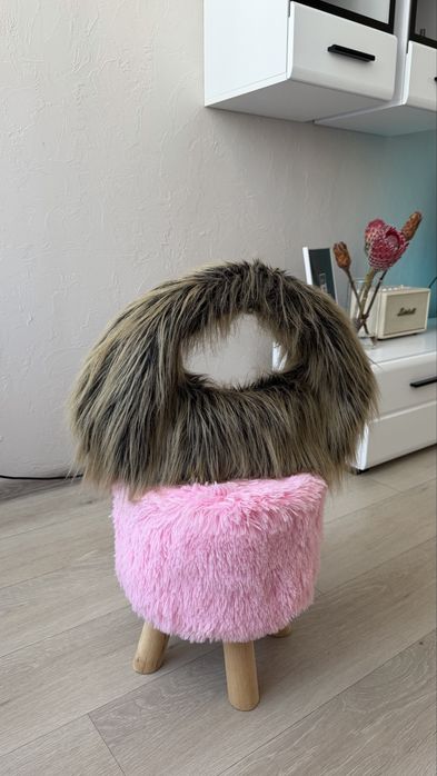 Сумка з довгого хутру