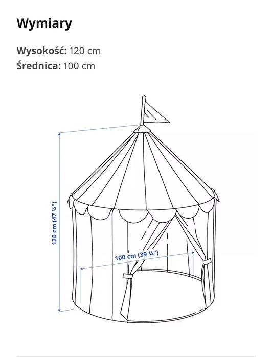 Pokrowiec do namiotu domek Ikea