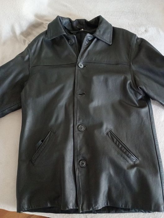 Marynarka skórzana męska