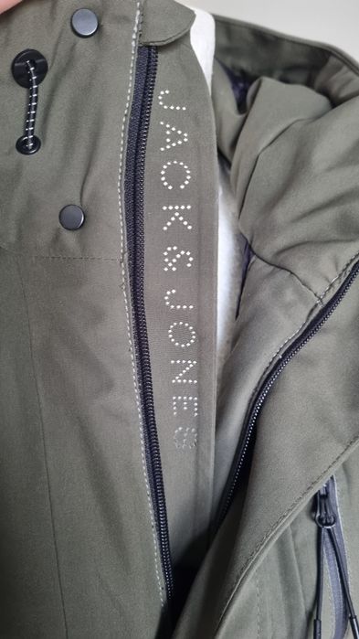 Kurtka zimowa ocieplana khaki 44 XXL
