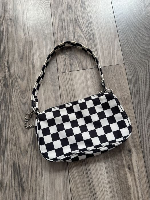 torebka bagietka w szachownice h&m