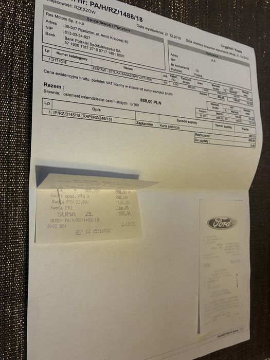 Belki dachowe, bagażnik , poprzeczki Ford Focus mk4