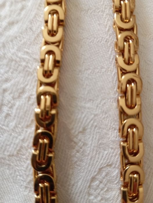 Colar aço inox dourado