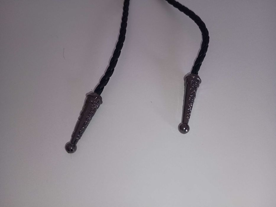 Krawat bolo kowbojski czerwony męski 50cm