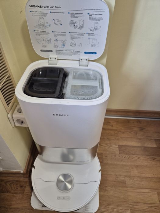 Робот пилосос Dreame L10s ultra white з додотаковою станцією повного самообслуговування