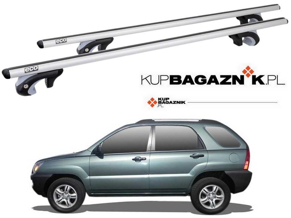 Bagażnik dachowy KIA SPORTAGE 2 II 2004 do 2009 Bazowy belki relingi