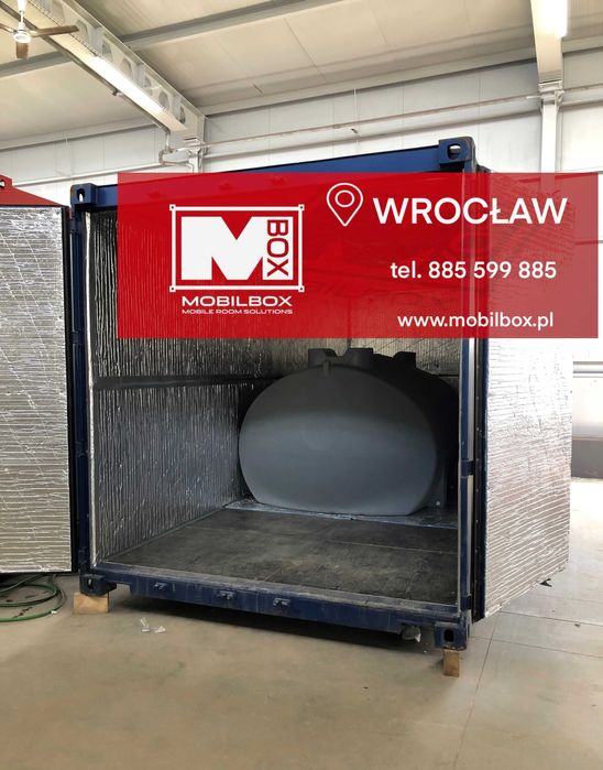 kontener ze zbiornikiem na wodę 6000 l, kontener, zbiornik na wodę