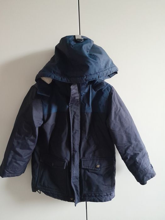 Cubus granatowa kurtka zimowa dla chłopca parka cool 104-110  next