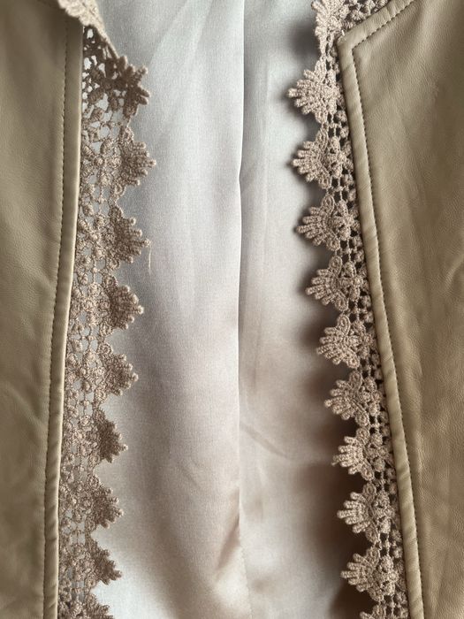 Casaco Bege em Ecopele