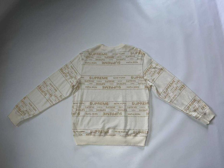 Кофта Supreme metallic jacquard crewneck
