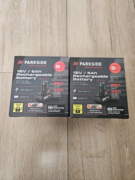 Bateria akumulator Parkside performance  5ah  2 szt.
