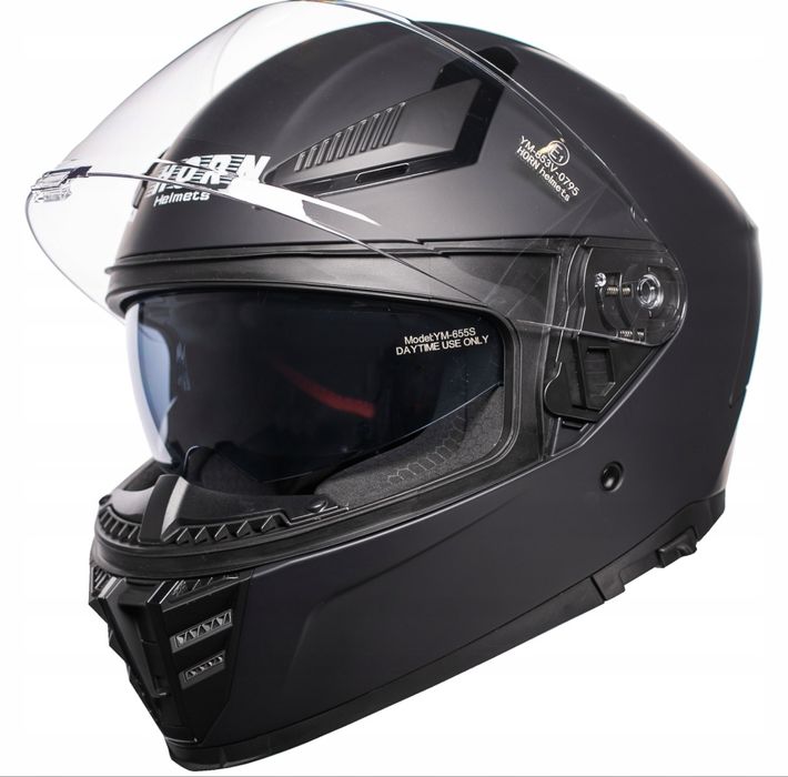 Kask motocyklowy HORN Viper blenda antifog pod interkom ECE 22.06 XS-XXL