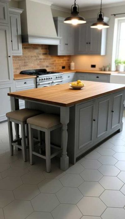 Meble kuchenne, z drewna,  retro , w stylu angielskim