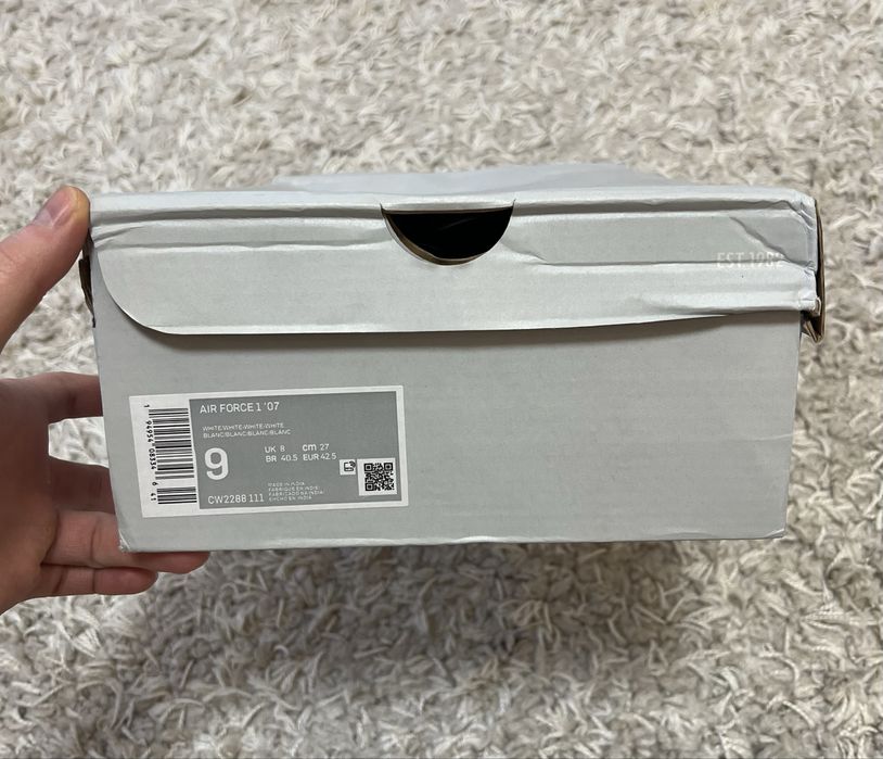 Кросівки чоловічі Nike Air Force 1 Low 07 White CW2288-111