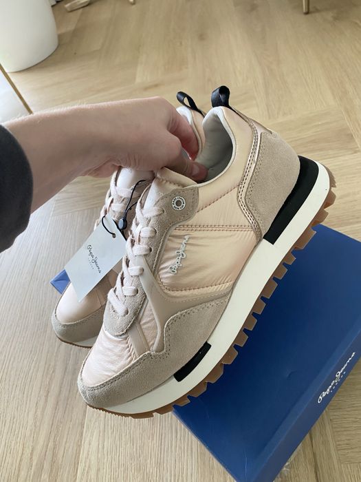 Nowe sneakersy Pepe Jeans r. 37 ari gala rose gold