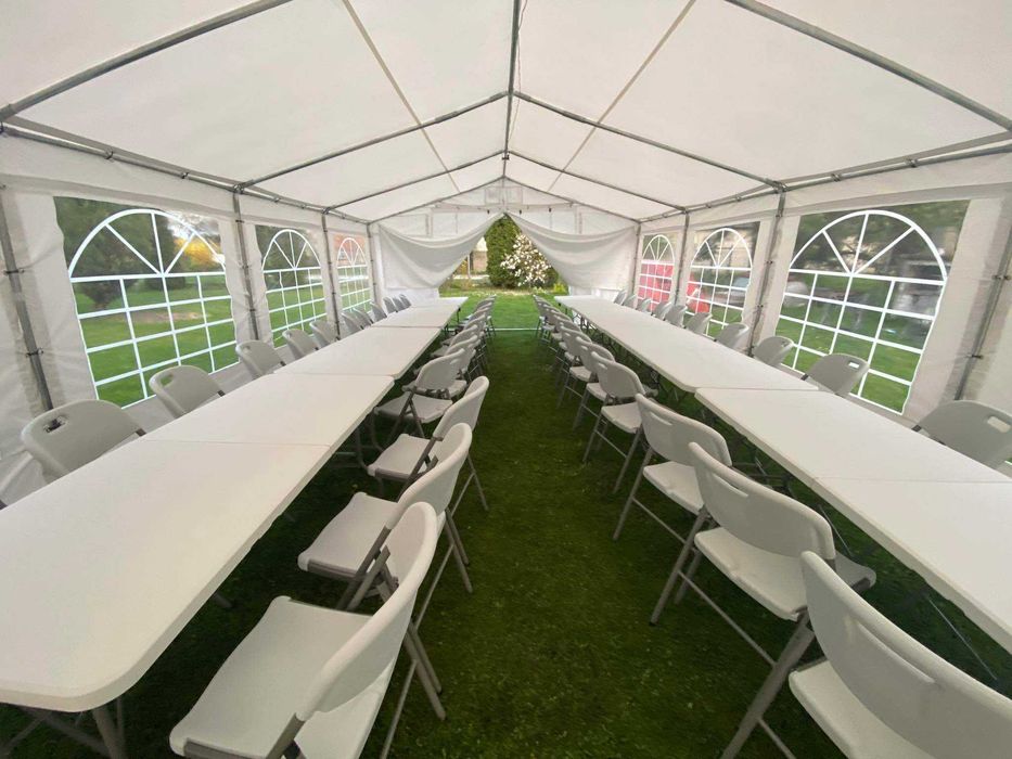 Namiot imprezowy,krzesła, stoły wynajem komunię, chrzciny, poprawiny