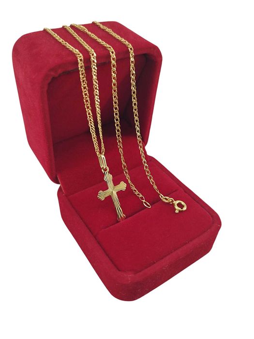 Złoty Łańcuszek Z Krzyżykiem P. 585 W: 2,18G